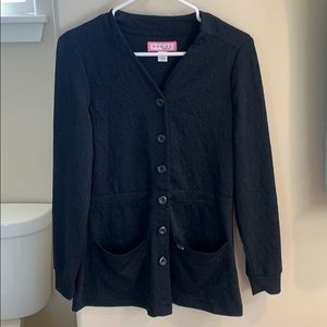 Black Koi Scrubs Clinical Jacket NWOT